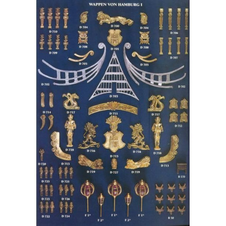 COREL Sada odlévaných dílů Wappen von Hamburg