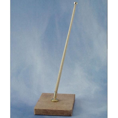 Krick Vlajkový stožár šikmý dřevo/mosaz (2)