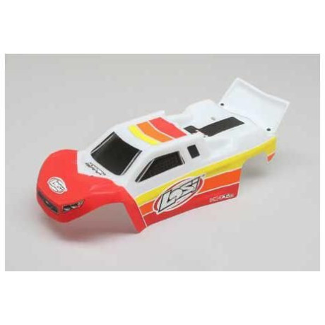 Losi karosérie červená/bílá: Mini-T 2.0 BL