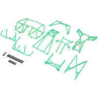 Pótalkatrész RC modellautóhoz LOSI LMT Monster Truck: védő keret zöld.