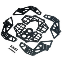 Pótalkatrész RC modell autóhoz LOSI LMT Monster Truck: alváz oldalfalak.