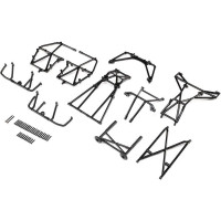 Pótalkatrész RC modell autóhoz LOSI LMT Monster Truck: védő keret fekete.