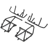 Pótalkatrész LOSI LMT Monster Truck RC modellautóhoz: oldalkeret, alsó merevítő, fekete.