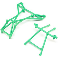 Pótalkatrész LOSI LMT Monster Truck RC modellautóhoz: felső keret, felső merevítő, zöld.