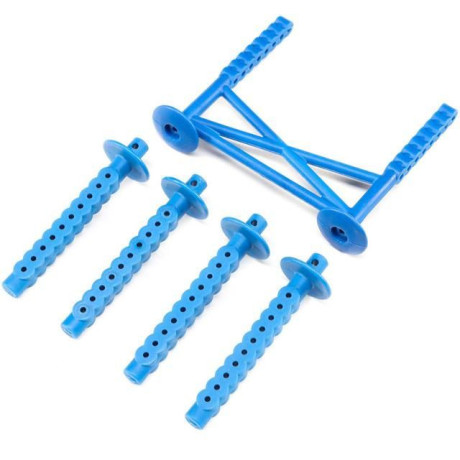 Losi držák karosérie zadní, sloupek, modrá: LMT