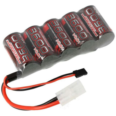 Robitronic NiMH baterie 6.0V 3600mAh plochá RX