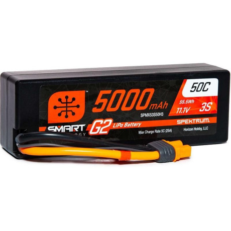 Spektrum Smart G2 LiPo 11.1V 5000mAh 50C HC IC3