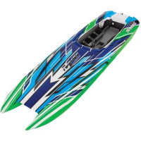 Traxxas hajótest zöld összeszerelve: pótalkatrész a Traxxas DCB M41 RC hajómodellhez.