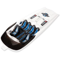 Traxxas hajótest burkolat narancssárga: pótalkatrész a Traxxas DCB M41 RC hajómodellhez.