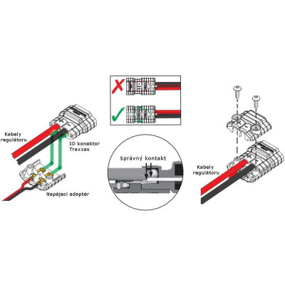 Traxxas napájecí adaptér konektoru ID