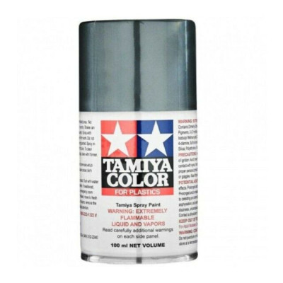 85100 TS-100 Semi-Gloss Bright Gun Metal Tamiya Color 100ml (Acrylic Spray Paint)