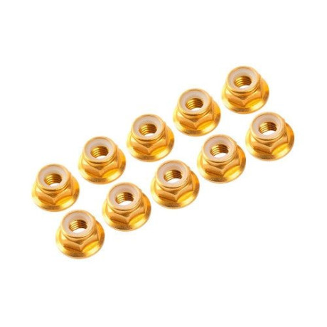 M4.alu samojistné matičky s osazením zlaté (10 ks.)