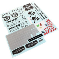 Pótalkatrész RC modell repülőgéphez E-flite Draco 2.0m: matricák.