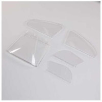 Pótalkatrész RC modell repülőgéphez E-flite Draco 2.0m: kabin üvegezés.