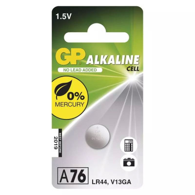 Batéria GP alkalická gombíková A76 LR44 (A76F) /ks