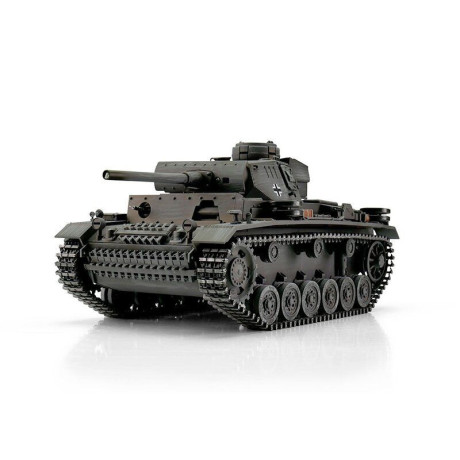 TORRO tank PRO 1/16 RC PzKpfw III provedení L šedá kamufláž - BB Airsoft