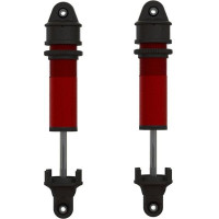 Arrma lengéscsillapító komplett 20x178mm (2) - összeszerelve, 700cSt olajjal töltve. 6mm-es robusztus tengely. Precíziósan gyártott piros eloxált test. Rozsdamentes acél tengely. 8 lyukú dugattyúk 1,4mm átmérővel. Rugókkal való felszerelésre készen. Anyával a rugó előfeszítés beállításához.