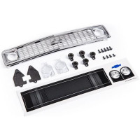 Traxxas Chevrolet Blazer első hűtőrács (1972). Tiszta karosszéria tartozékaként, vagy a már kész karosszéria pótalkatrészeként tervezték.