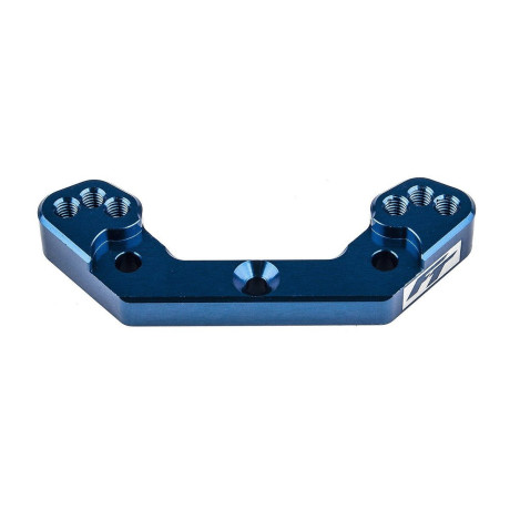 RC10B6.3 FT zadní hliníkový držák +2mm, modrý