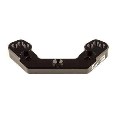 RC10B6.3 FT zadní hliníkový držák +2mm, černý