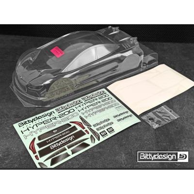 Karoserie čirá Bittydesign HYPER nitro - (200 mm) - lehká