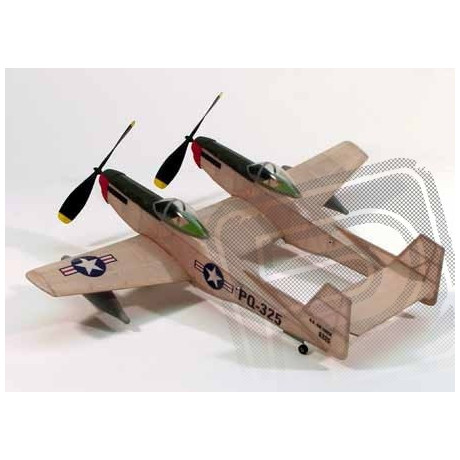 F-82 Twin Mustang 445mm laser. vyřezávaný