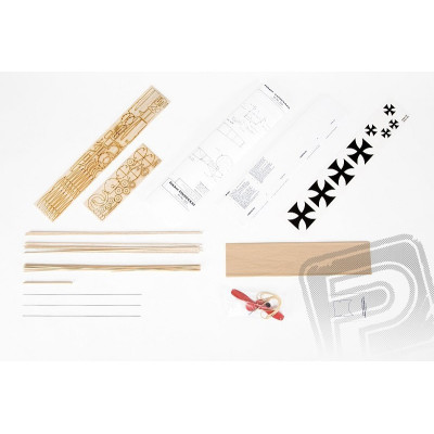 Fokker E III 445mm laser. vyřezávaný