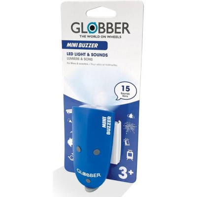 Globber - Mini Buzzer světlo se zvonkem Navy Blue