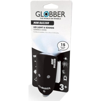 Globber - Mini Buzzer světlo se zvonkem Navy Blue