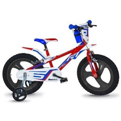 DINO Bikes - Dětské kolo 14" červeno/modro/bílé