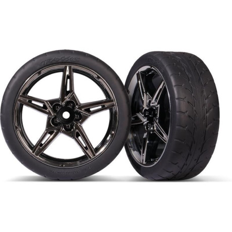 Traxxas kolo 1.9", černě chromovaný disk, pneu Response (2) (přední)