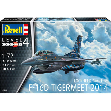 ModelSet letadlo 63844 -  Lockheed Martin F-16D Tigermeet 2014 (1:72)