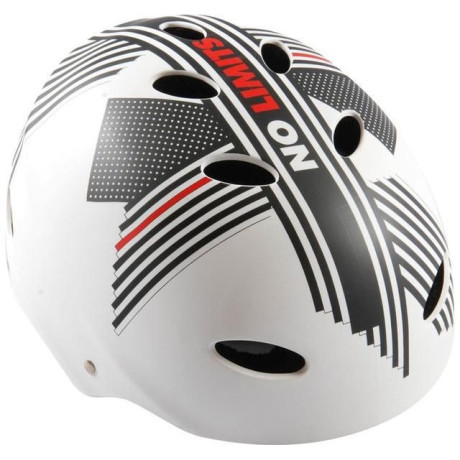 Volare - Dětská přilba No Limits - bílá, šedá, červená