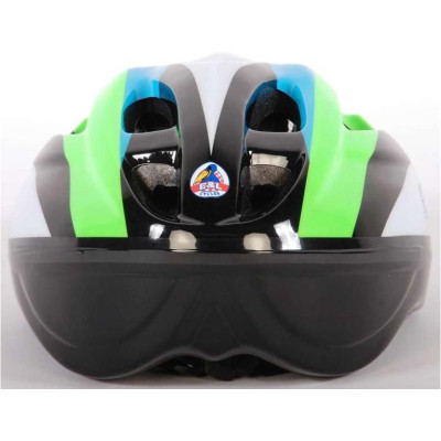 Volare - Dětská přilba Deluxe 51-55cm zelená, bílá, černá