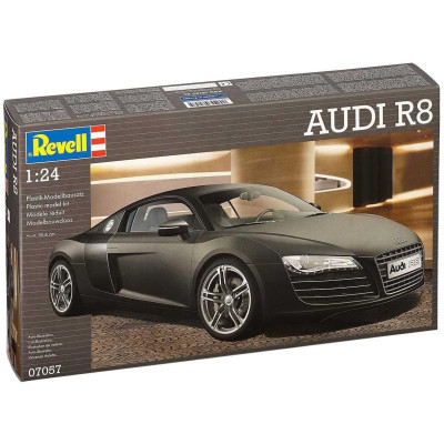 Plastic ModelKit auto 07057 - Audi R8 black (1:24)