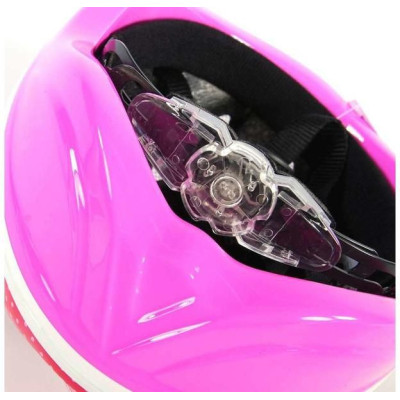 Volare - Dětská přilba Deluxe 51-55cm květiny červená, růžová