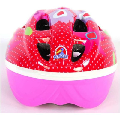 Volare - Dětská přilba Deluxe 51-55cm květiny bílá