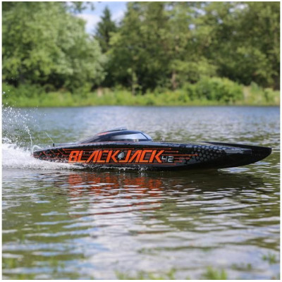 Proboat Blackjack 42" 8S Catamaran RTR černý/oranžový