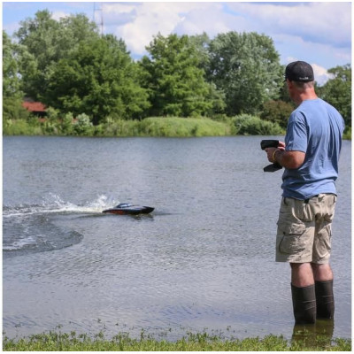 Proboat Blackjack 42" 8S Catamaran RTR černý/oranžový