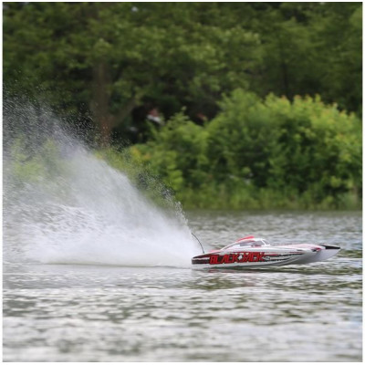 Proboat Blackjack 42" 8S Catamaran RTR bílý/červený