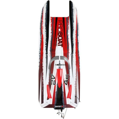 Proboat Blackjack 42" 8S Catamaran RTR bílý/červený
