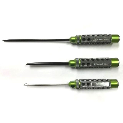 Sada šroubováků: ploché 4,0x150mm,5,8x100mm a háček, 3 ks. (HSS typ)