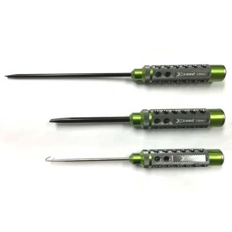 Sada šroubováků: ploché 4,0x150mm,5,8x100mm a háček, 3 ks. (HSS typ)