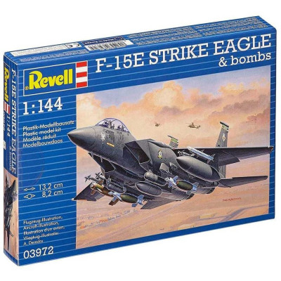 Plastic ModelKit letadlo 03972 - F-15E Strike Eagle & Bombs (1:144)