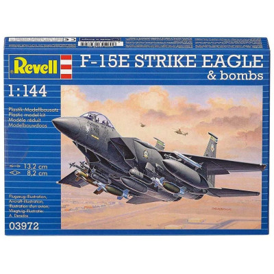 Plastic ModelKit letadlo 03972 - F-15E Strike Eagle & Bombs (1:144)
