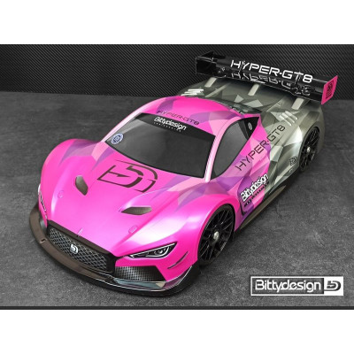 'HYPER-GT8' 1/8 GT čirá karoserie 325mm