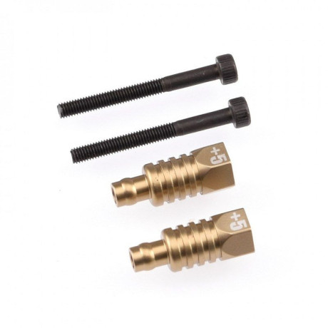 RC8B3.2 +5mm hliníkové zadní vrchní uchycení tlumičů, 2 ks.