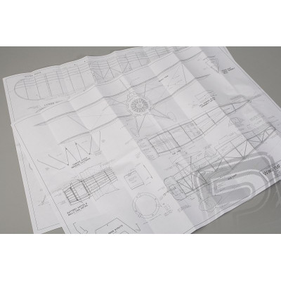 Waco YMF-5 889mm laser. vyřezávaný
