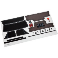 Traxxas matricák a Traxxas Chevrolet C10 RC modellautó karosszériájára