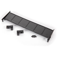 Traxxas karosszériaszárny a Traxxas Chevrolet C10 RC modellhez, oldaltartókkal és csavarokkal.